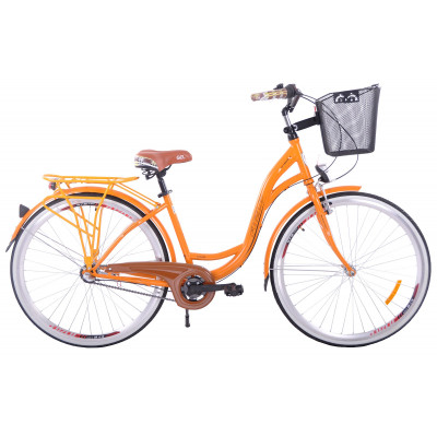 Mestský bicykel 28" Fuzlu Nevada oranžovo-matný 3s 17" 